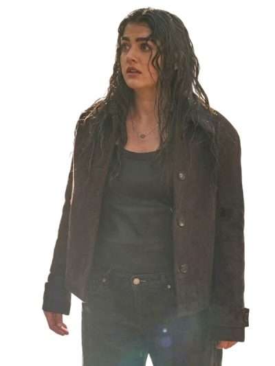 The Way Home S04 Alice Dhawan Brown Wool Jacket