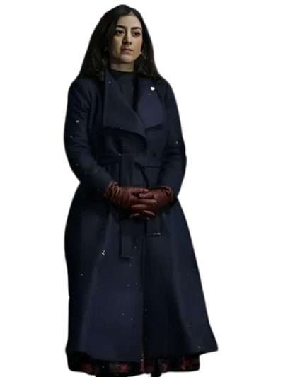 Vaka 2026 Saga Blue Trench Wool Coat