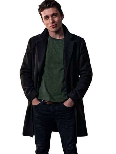 Nick Robinson Voicemails for Isabelle Black Wool Coat
