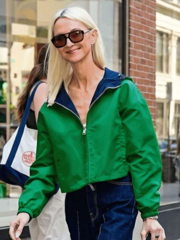 Zanna Roberts Rassi NYC Green Cropped Jacket