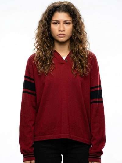 Euphoria S03 Zendaya Red Stripe Sweatshirt