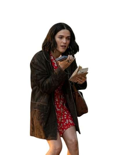 Voicemails for Isabelle Zoey Deutch Brown Coat