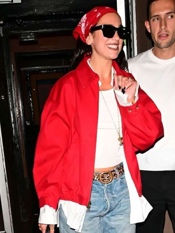 Dua Lipa Red Jacket