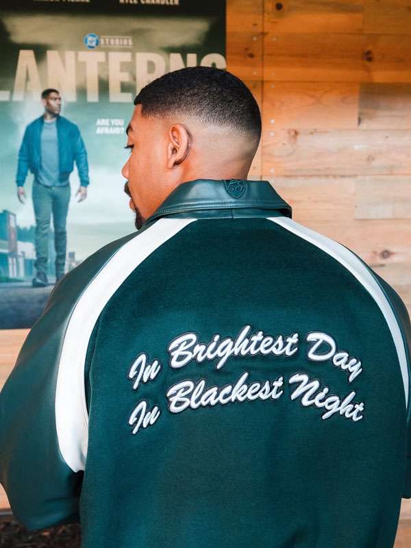Aaron Pierre Lanterns Avirex Varsity Jacket