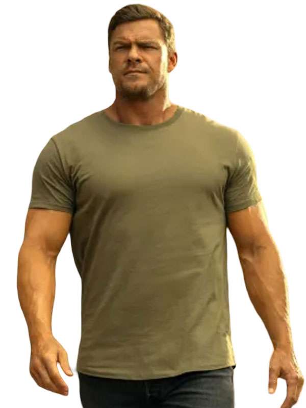 Reacher S04 Alan Ritchson Grey T-Shirt