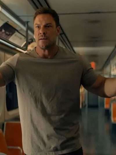 Alan Ritchson Runner Reacher 2026 Grey T-Shirt