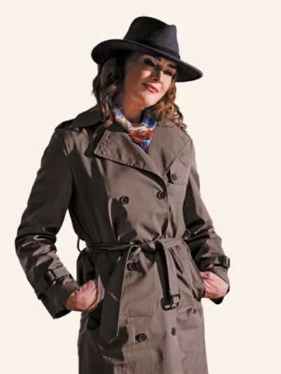 Allie and Andi 2026 Allison Chandler Brown Trench Coat