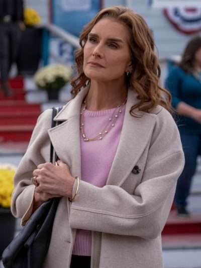 Allison Chandler You're Killing Me 2026 Off White Wool Coat