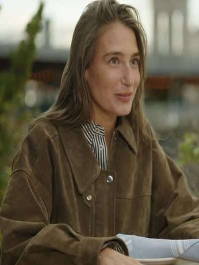 Amanda Batula In The City 2026 Suede Leather Jacket