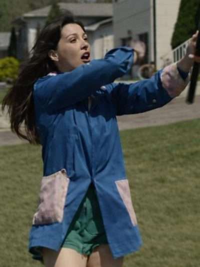 Anne Hathaway The End of Oak Street 2026 Blue Coat
