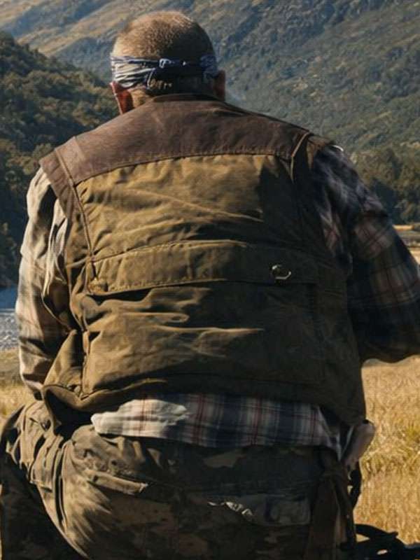 Brad Pitt Heart of the Beast 2026 Brown Bomber Vest