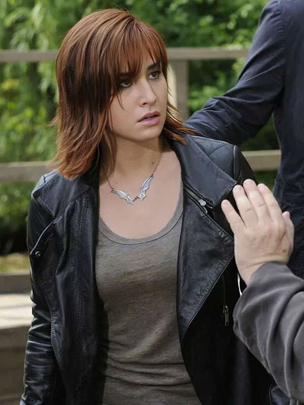 Claudia Donovan Warehouse 13 S04 Black Leather Coat