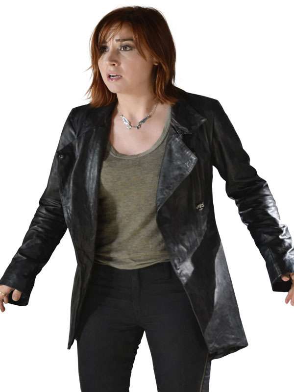 Warehouse 13 Claudia Donovan Black Leather Coat