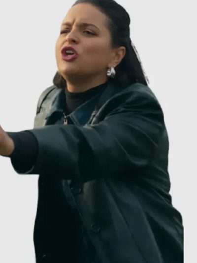 Dalia Cakmak Crap Happens Black Leather Coat