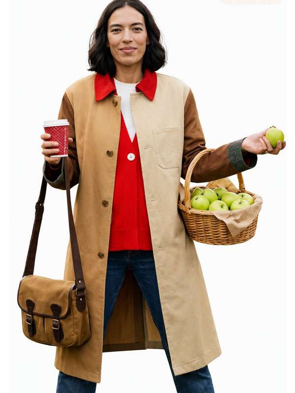 In The City Danielle Olivera Colorblock Coat