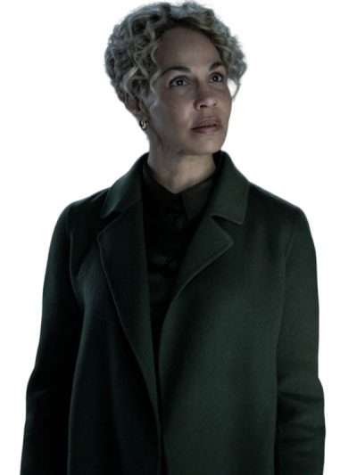Amanda Brugel Dark Matter S02 Green Coat