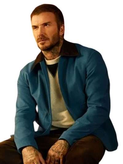 David Beckham Spring Summer 2026 Blue Jacket