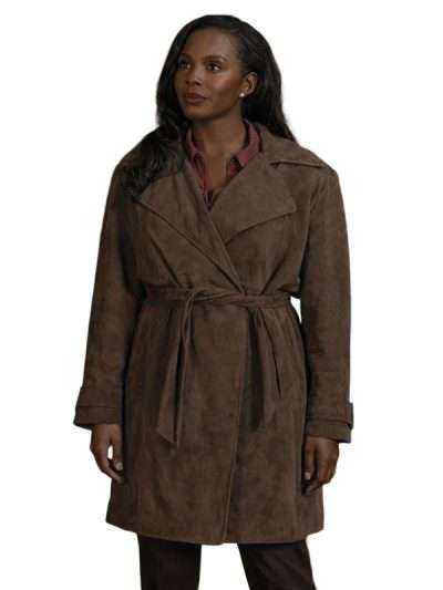 Fightland 2026 Deborah Ayorinde Brown Trench Coat