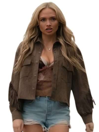 Dutton Ranch S01 Natalie Alyn Lind Fringe Jacket