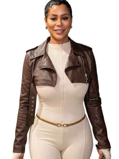 Chloe Cook Heart and Hustle Houston Brown Leather Jacket