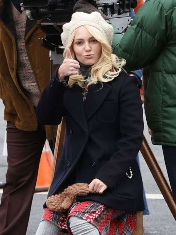 Buy I Play Rocky 2026 AnnaSophia Robb Black Wool Coat