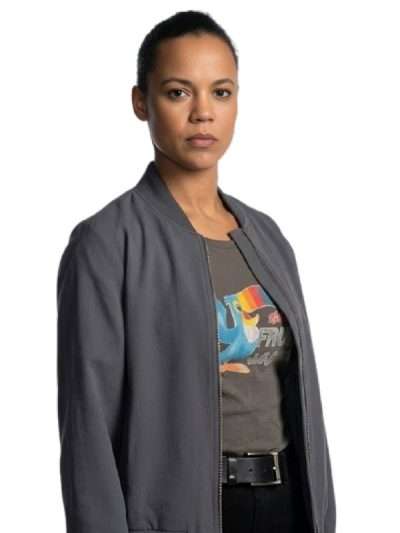 Buy Neagley S01 Maria Sten Gray Bomber Jacket