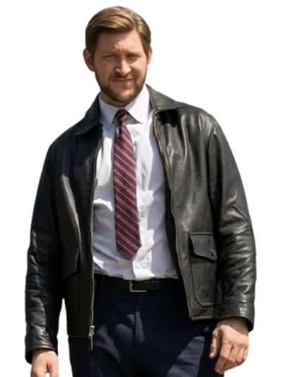 Neagley 2026 Detective Hudson Riley Black Leather Jacket