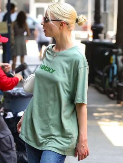 New York City 2026 Anya Taylor-Joy Lucky Green T-Shirt
