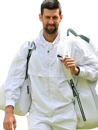 Novak Djokovic Wimbledon 2026 White Track Jacket