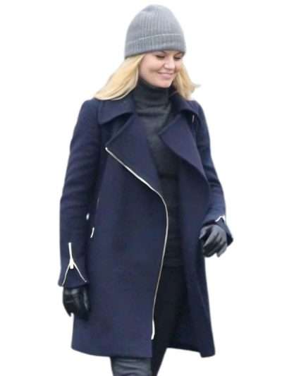 Once Upon A Time Emma Swan Blue Wool Coat