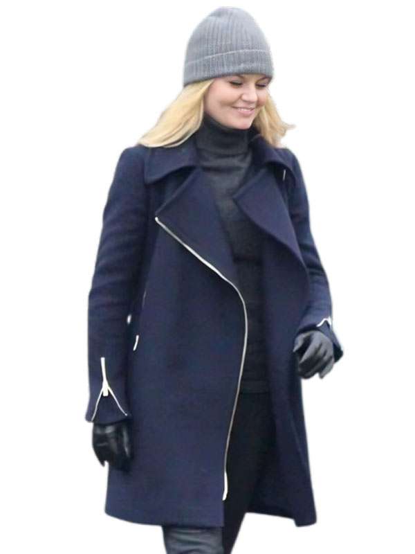 Once Upon A Time Emma Swan Blue Wool Coat