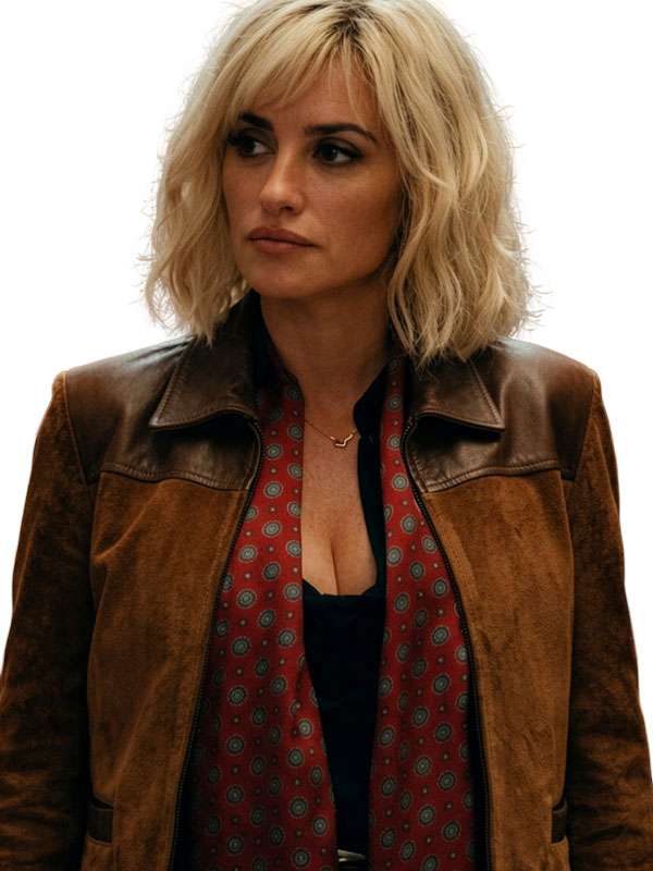 The Invite Penélope Cruz Brown Suede Jacket