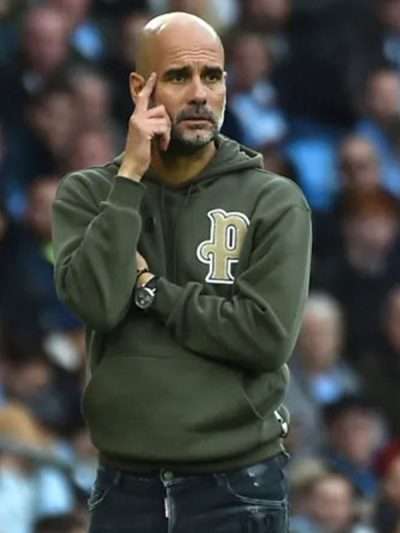 Pep Guardiola Green Pullover Hoodie