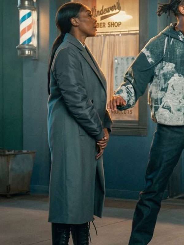 Racquel Palmer All The Queens Men Grey Wool Bomber Coat