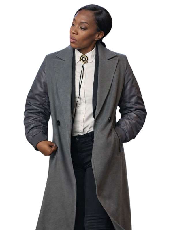 All The Queens Men S05 Racquel Palmer Grey Bomber Coat