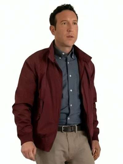 Reacher 2026 Chris Marquette Burgundy Bomber Jacket