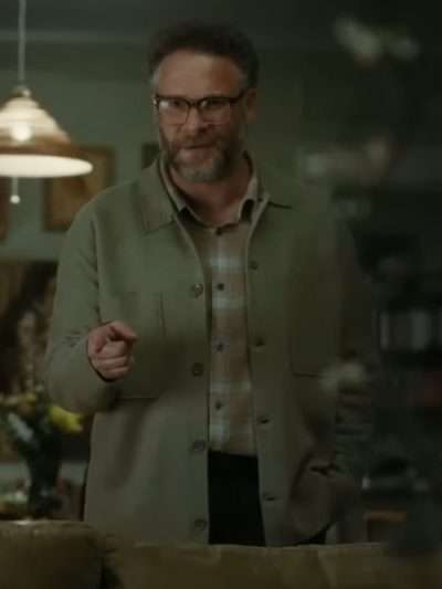 Seth Rogen The Invite 2026 Green Wool Jacket