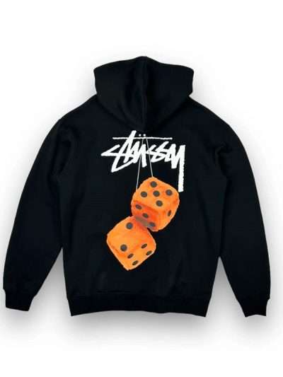 Unisex Black Dice Hoodie