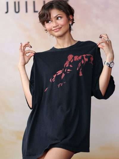 Spider-Man Brand New Day 2026 Movie Premiere Paris Black T-Shirt
