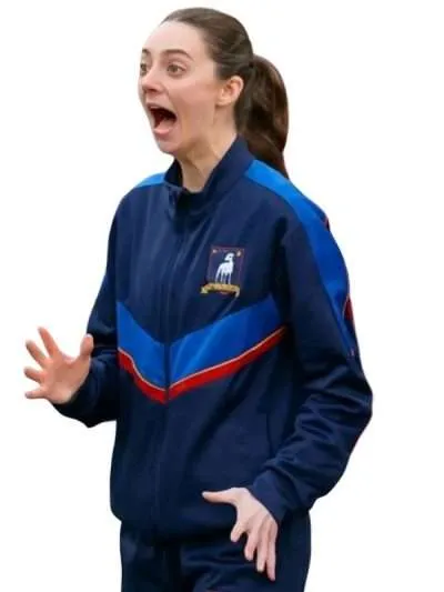 Tanya Reynolds Ted Lasso S04 Blue Track Jacket
