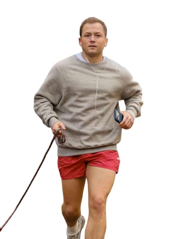 Taron Egerton Everybody Wants to Fuck Me Grey Sweatshirt