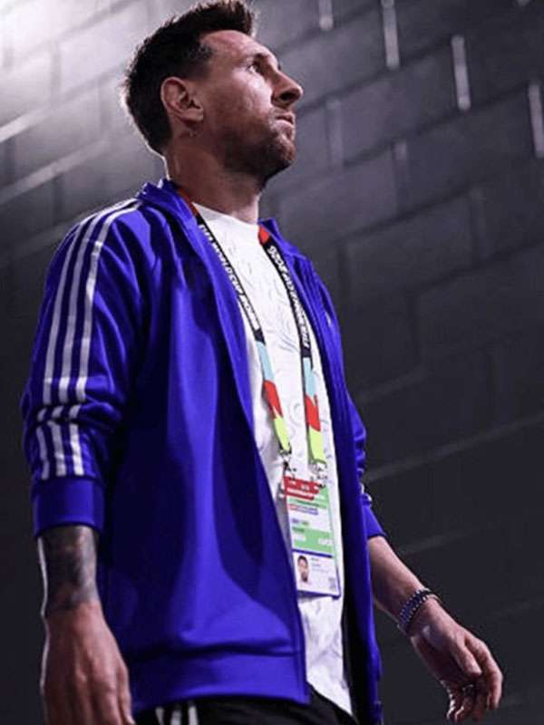 Team Argentina Lionel Messi 2026 Blue Track Bomber Jacket