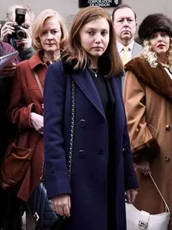 The Lady 2026 Jane Andrews Navy Blue Wool Coat