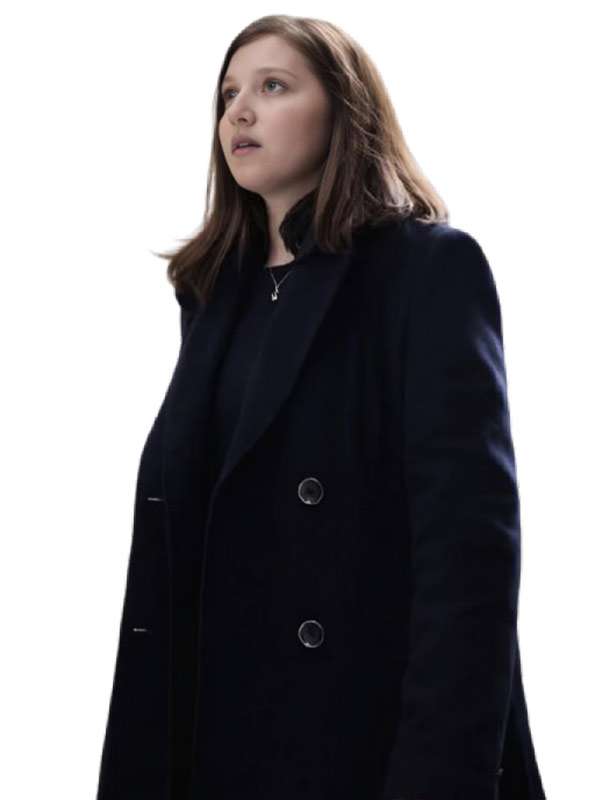 The Lady 2026 Jane Andrews Navy Blue Wool Coat