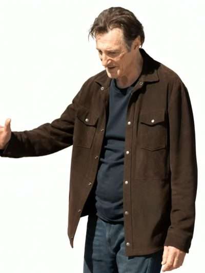 The Mongoose Liam Neeson Brown Suede Jacket