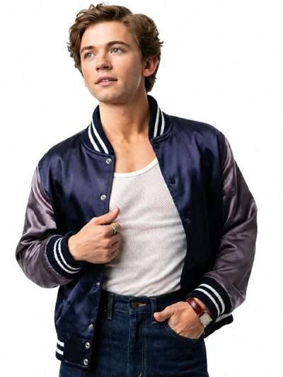 The Shards S01 Bret Easton Ellis Navy Blue Varsity Jacket