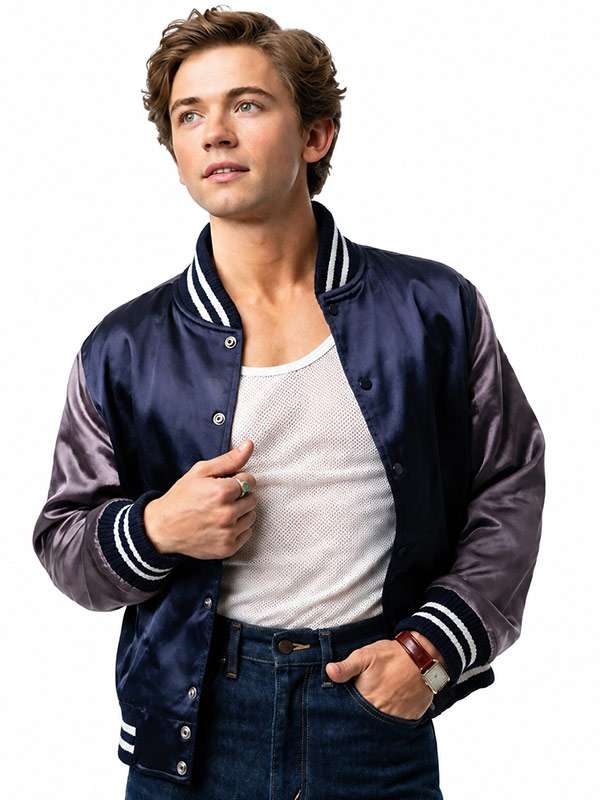 The Shards S01 Bret Easton Ellis Navy Blue Varsity Jacket