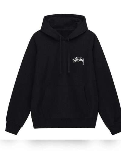 Slim Fit Dice Black Pullover Hoodie