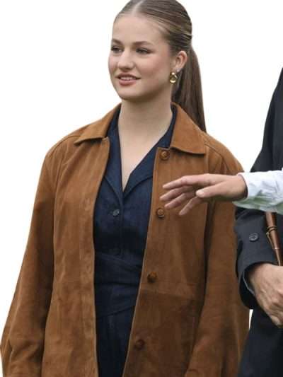 Valdesoto Leonor Princess of Asturias Brown Suede Jacket