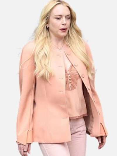 Violet Lockhart Count My Lies 2026 Coral Pink Jacket